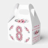 Ballotins Fleurs roses Gros 8e anniversaire fille Foliage ve (Arrière)