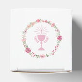 Ballotins Fleurs roses Premier Cube Communion (Haut)