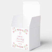 Ballotins Fleurs roses Premier Cube Communion (Ouvert)