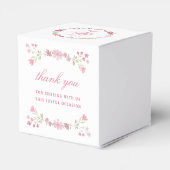 Ballotins Fleurs roses Premier Cube Communion (Arrière)