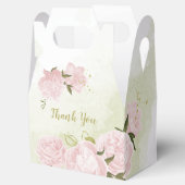 Ballotins fleurs roses romantiques avec mariage feuille vert (Ouvert)