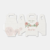 Ballotins fleurs roses rousses verdure mariage botanique (Déplié)