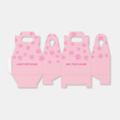 Ballotins Fleurs roses sur Pastel Pink (Déplié)