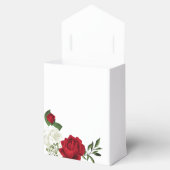 Ballotins Fleurs rouges et blanches verdure mariage botaniqu (Ouvert)