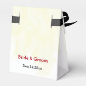 Ballotins fleurs rouges et noires or mariage botanique (Arrière)