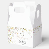 Ballotins Fleurs sauvages baby shower rose et jaune (Ouvert)