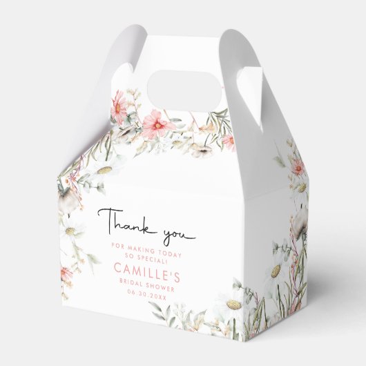 Ballotins Fleurs sauvages rustiques de pêche (Verso)