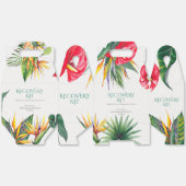 Ballotins Fleurs tropicales Kit de récupération Mariage clas (Déplié)