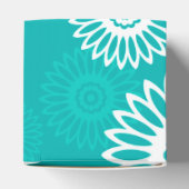 Ballotins Fleurs turquoise Joyeux Anniversaire Nom Favorbox (Haut)