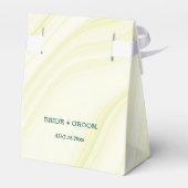 Ballotins fleurs vert émeraude or marbre feuille (Arrière)