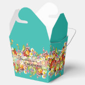 Ballotins Fleurs vintages Turquoise Feminine Professional (Ouvert)