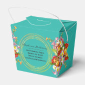 Ballotins Fleurs vintages Turquoise Feminine Professional (Arrière)