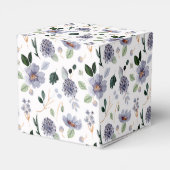 Ballotins Fleurs violettes à l'aquarelle chic (Arrière)