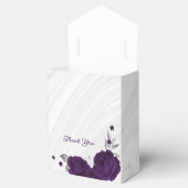 Ballotins fleurs violettes royales marbre feuille argent (Ouvert)
