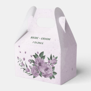 Ballotins fleurs violettes verdure botanique mariage