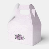 Ballotins fleurs violettes verdure mariage botanique (Arrière)