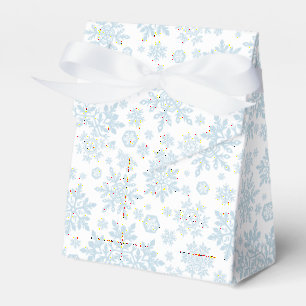 Ballotins Flocon de neige blanc élégant (bleu givré blanc)