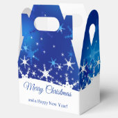 Ballotins Flocon de neige bleu d'hiver de Noël (Ouvert)