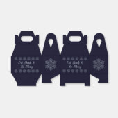 Ballotins Flocon de neige en argent orange (Déplié)