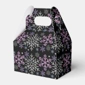 Ballotins Flocon de neige Noël violet argent (Arrière)