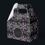 Ballotins Flocon de neige Noël violet argent<br><div class="desc">Snowflake Christmas Purple Silver,  Will look fantastique sur toutes vos fournitures de fête parfaitement coordonnée avec votre cadeau de Noël et vous pouvez facilement customiser votre nom,  Vous pouvez également transférer mes conceptions à plus de 1000 produits Zazzle. Bonne chance - soyez heureux :)</div>