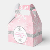 Ballotins Flocon de neige rose et argent (Arrière)