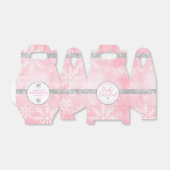 Ballotins Flocon de neige rose et argent (Déplié)