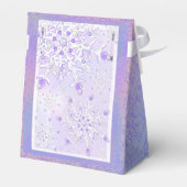 Ballotins flocon de neige violet clair et coeur étincelant (Arrière)