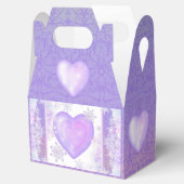 Ballotins flocon de neige violet clair et coeur étincelant (Ouvert)