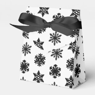 Ballotins Flocons de neige Ikat - Blanc et noir