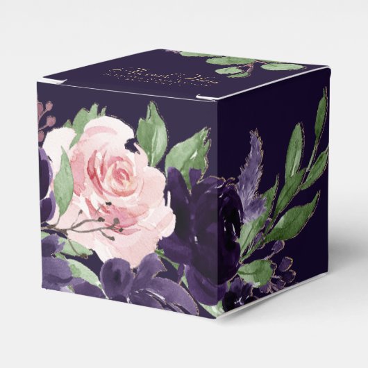 Ballotins Floraison | Floral de violet foncé et rose (Verso)