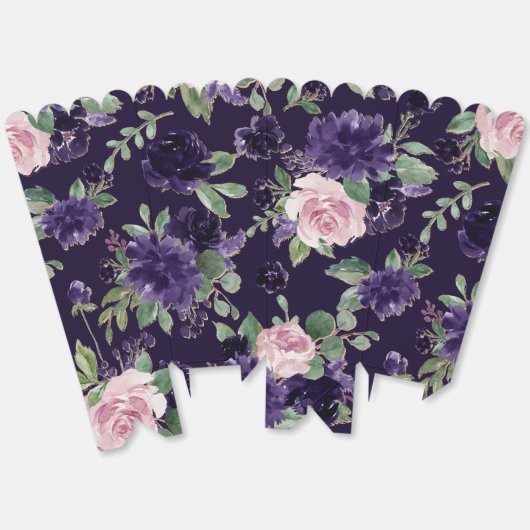 Ballotins Floraison | Motif Floral rose violet et rose (Déplié)