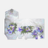 Ballotins Floraisons de jacaranda et bouquet de lys (Déplié)