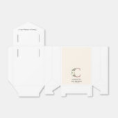 Ballotins Floral 21e anniversaire Monogramme Nom Rose Or (Déplié)