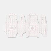 Ballotins floral à cadre de ruban rose (Déplié)