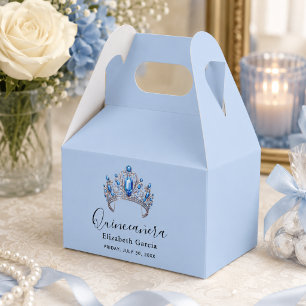 Ballotins Floral bleu et ivoire Quinceañera