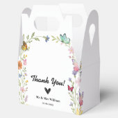 Ballotins Floral Boho Fleur sauvage Merci Mariage (Ouvert)