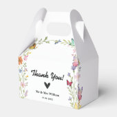 Ballotins Floral Boho Fleur sauvage Merci Mariage (Verso)