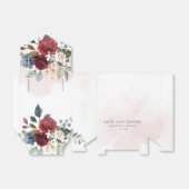 Ballotins Floral Bourgogne Mariage botanique (Déplié)