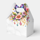 Ballotins Floral Butterfly Gift Box – Custom Name & Message (Arrière)