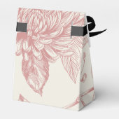 Ballotins Floral de Toile Florale Rouge (Arrière)