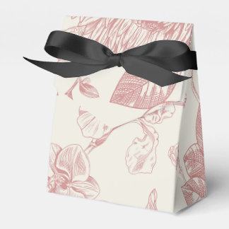 Ballotins Floral de Toile Florale Rouge