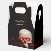 Ballotins Floral effrayant noir moody gothique crâne hallowe (Ouvert)