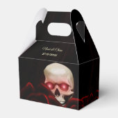 Ballotins Floral effrayant noir moody gothique crâne hallowe (Verso)