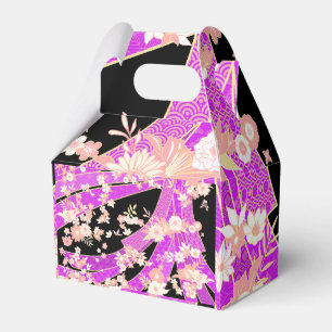 Ballotins Floral Kimono Motif Violet rose