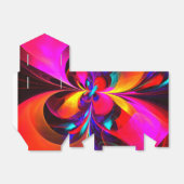 Ballotins Floral moderne Art Abstrait Rouge Bleu Motif #07 (Déplié)