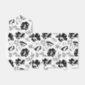 Ballotins Floral, noir et blanc (Déplié)