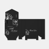 Ballotins Floral noir et blanc 50e anniversaire (Déplié)