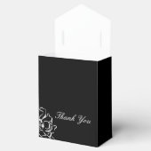 Ballotins Floral noir et blanc 50e anniversaire (Ouvert)