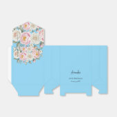 Ballotins Floral Personalized Birthday Favor Box (Déplié)